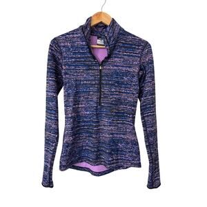 Nike Pro Dri Fit Womens Half Zip Long Sleeve Running Shirt Size Small‎